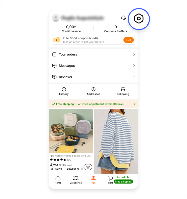 How to delete your Temu account on an iPhone 3.1