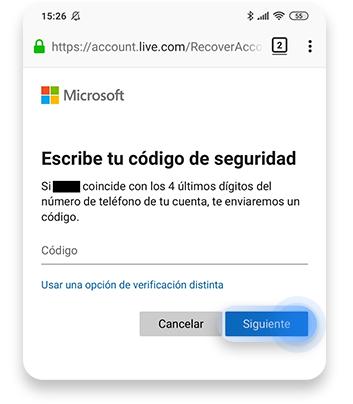 eliminar una cuenta de Outlook (Android o iOS): paso 2