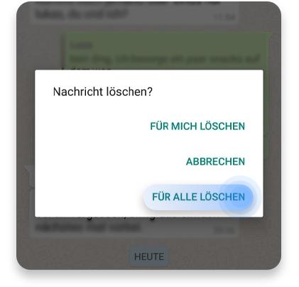 whatsapp nachrichten löschen: Schritt 2