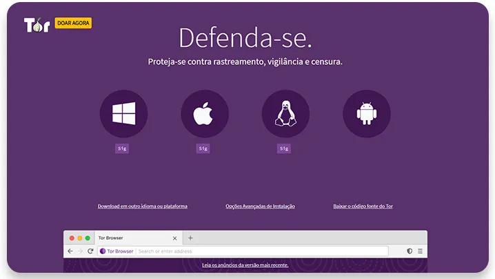 melhores navegadores: Tor