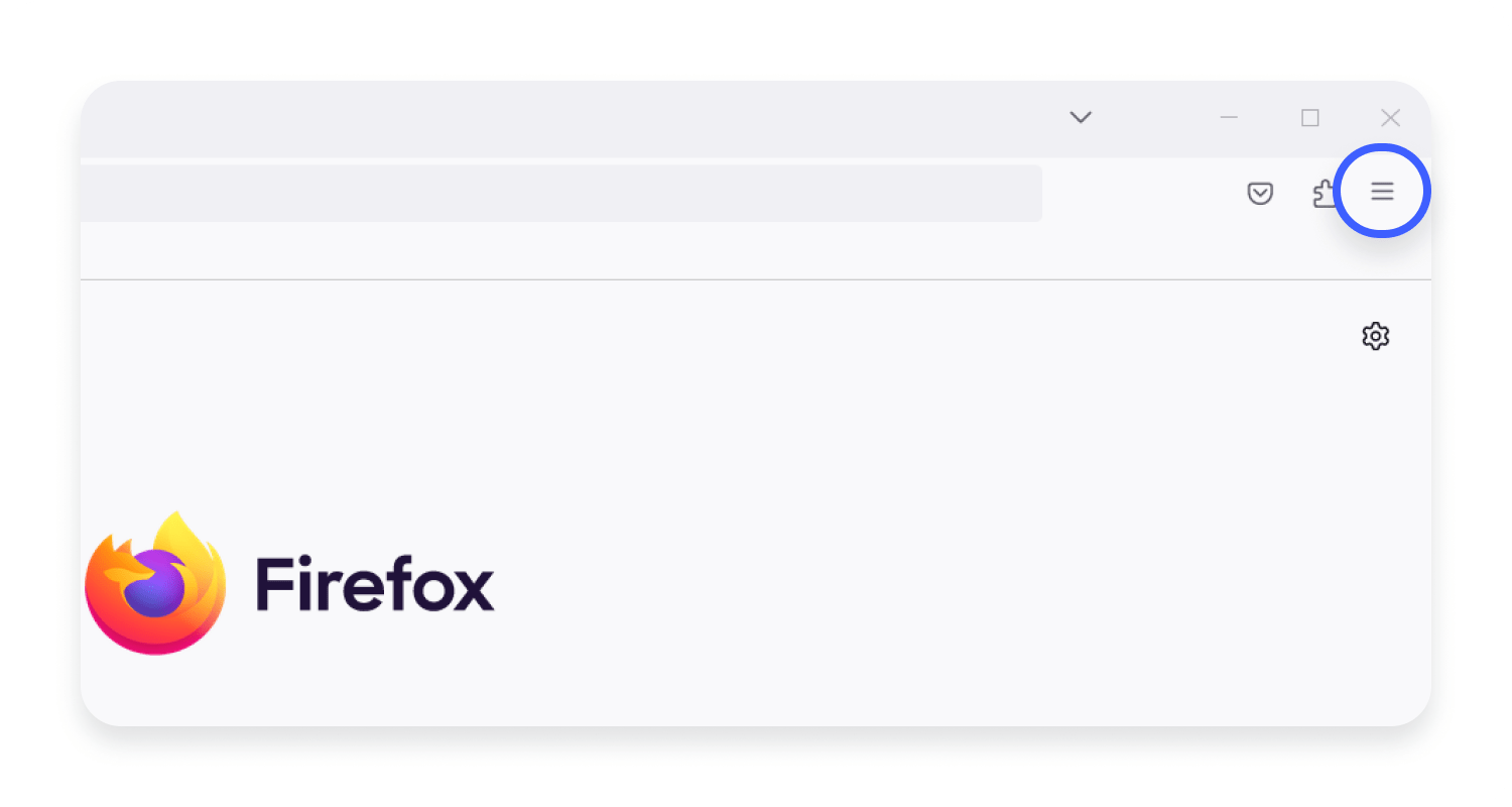 Firefox menu