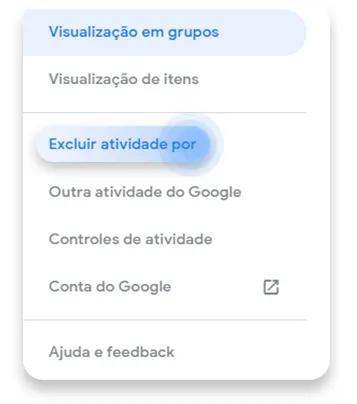 como apagar histórico do google: passo nº2