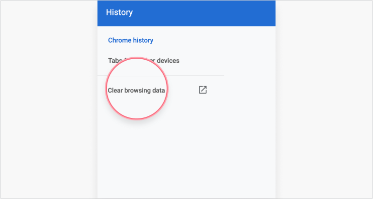 Clear Cache on Chrome browser