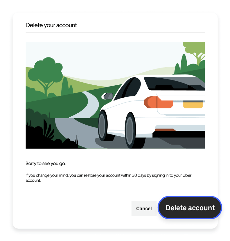 delete uber account desktop step 3