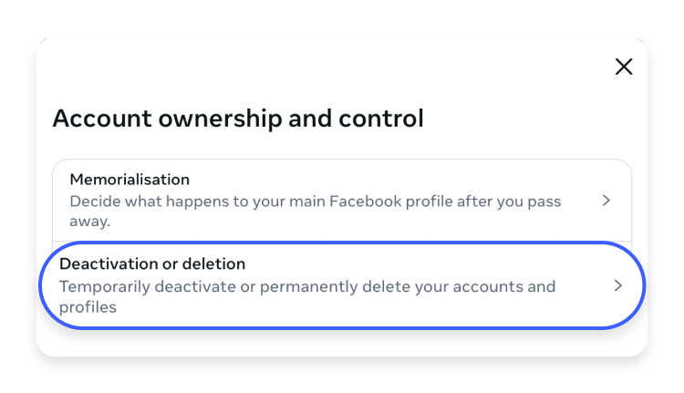 How to deactivate your Facebook account 3