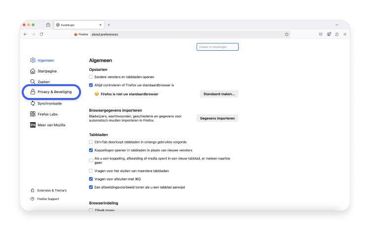 Firefox privacy and security