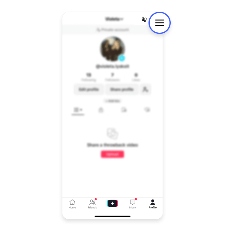 step 2 to set up the Family pairing on TikTok