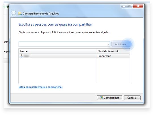 como colocar senha em uma pasta compartilhada na rede: passo nº2