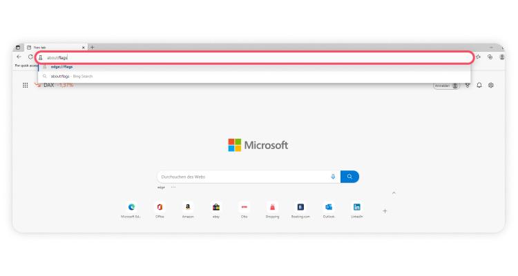 block WebRTC leaks on Edge: step 1