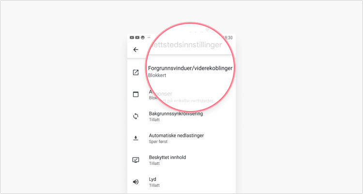 hvordan blokkere reklameinnhold på Chrome Android: trinn 4