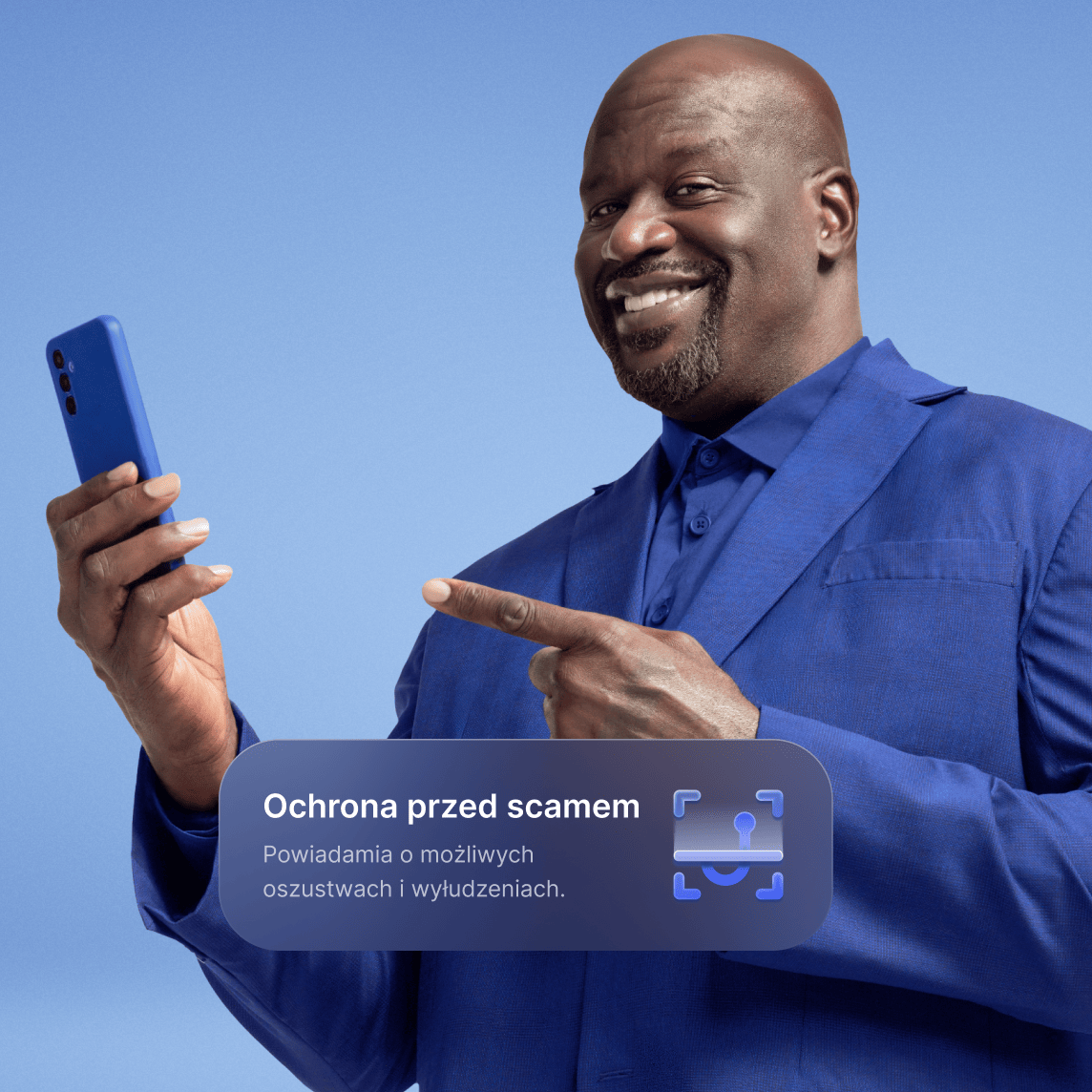 Shaquille O'Neal korzysta z NordVPN na swoim telefonie, aby uniknąć oszustów internetowych.