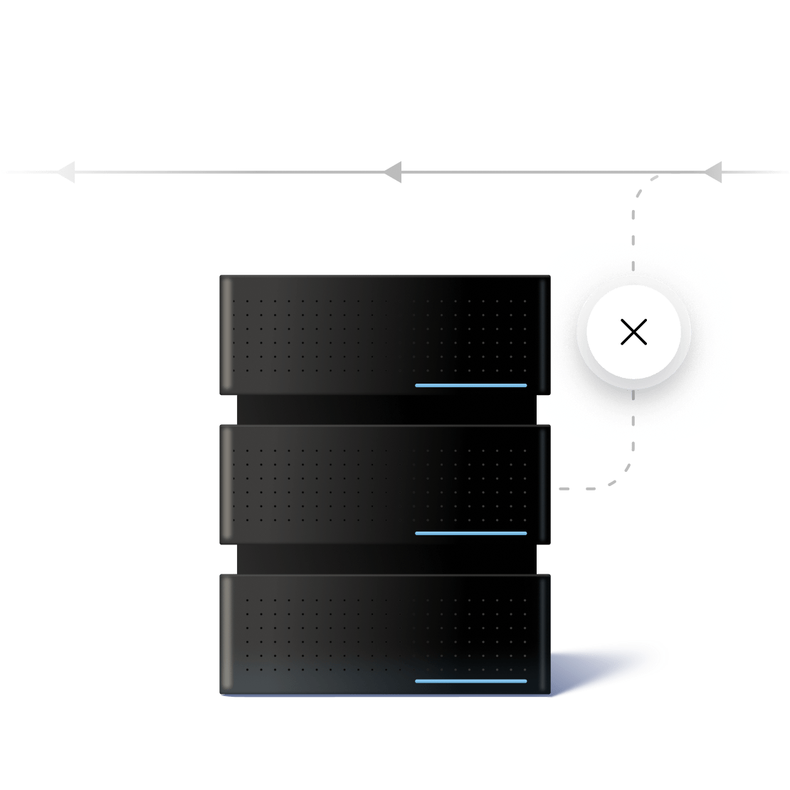 A DNS server getting bypassed by redirected internet traffic.
