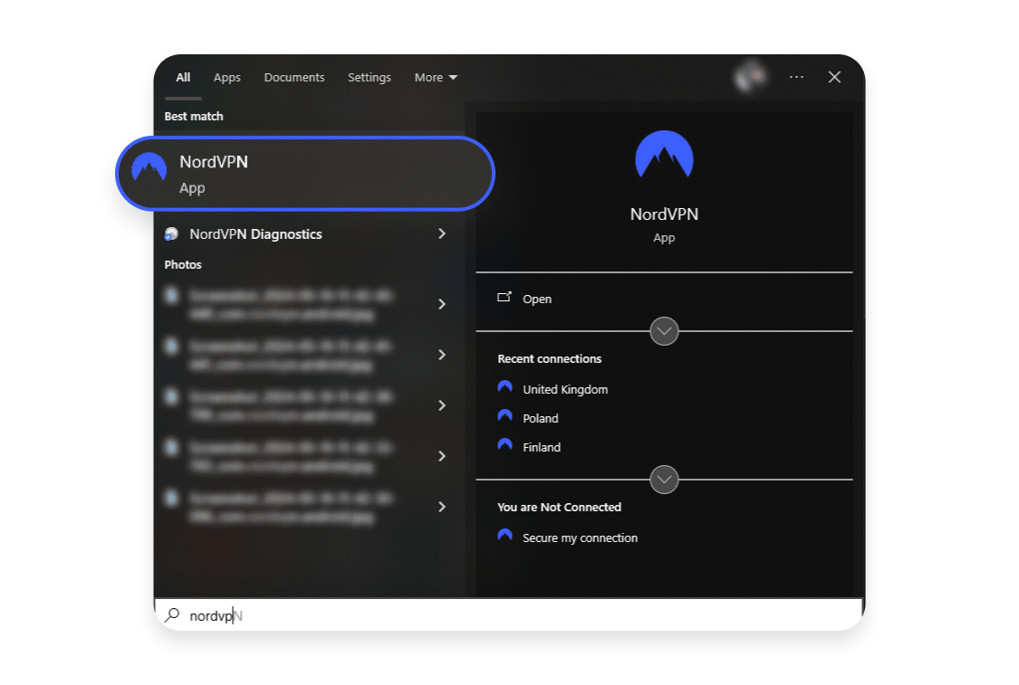 Change VPN location Windows 1