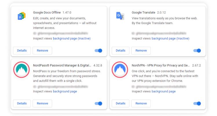 Chrome safe mode with extensions: step 2
