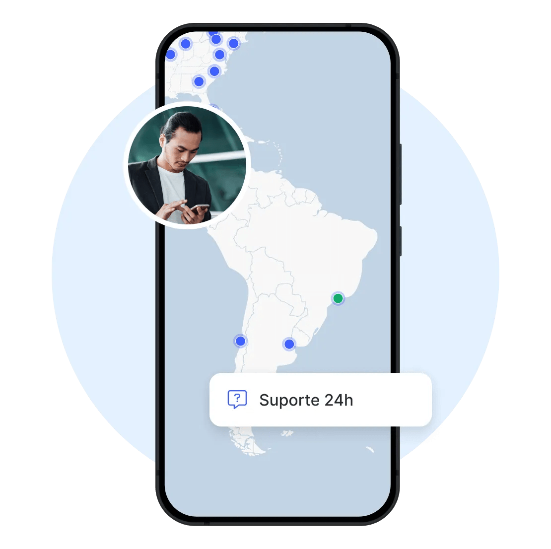 Entre em contato conosco pelo chat ao vivo de suporte ao cliente da NordVPN