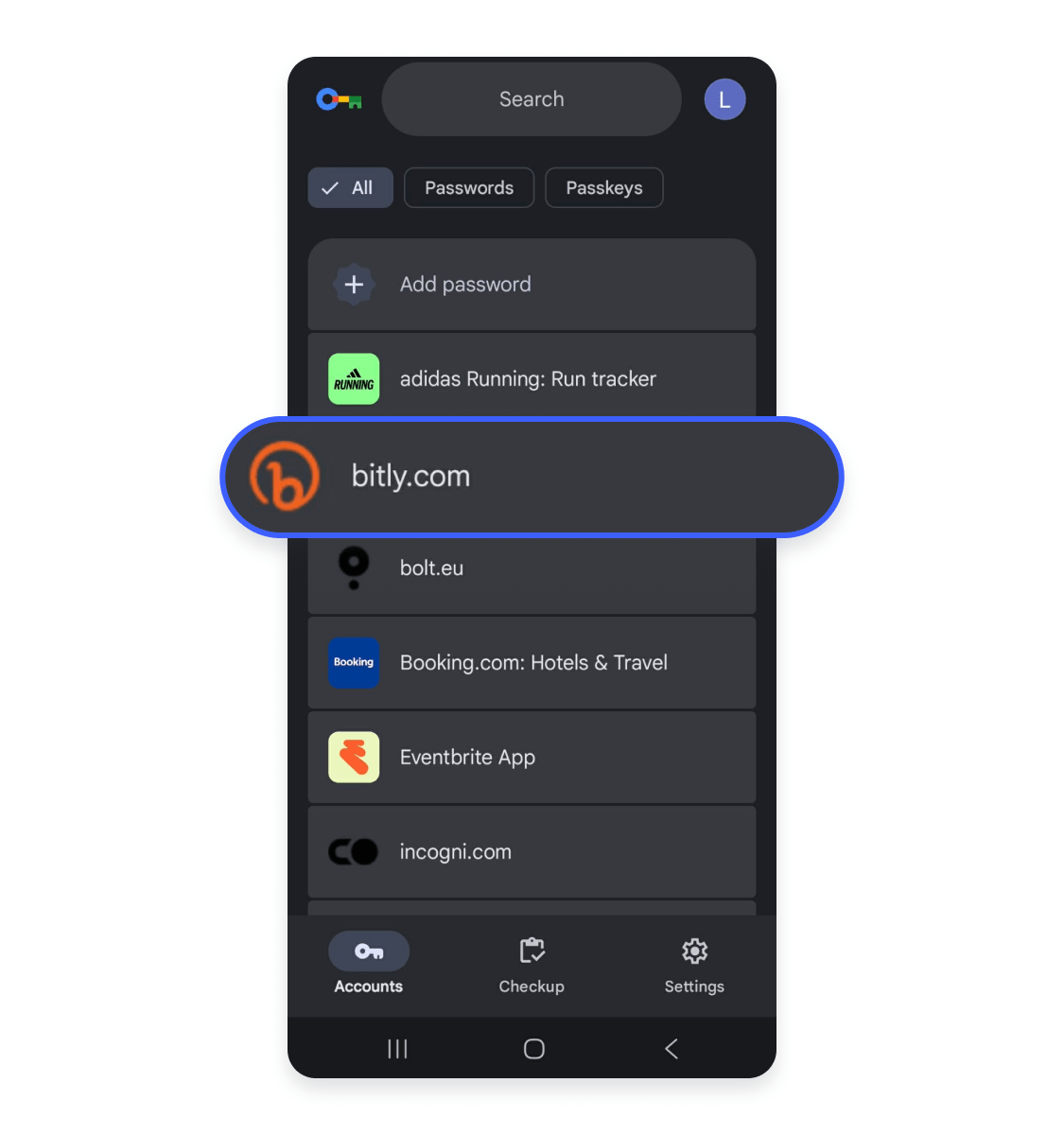How to find saved passwords on Chrome mobile Android devices: Step 4