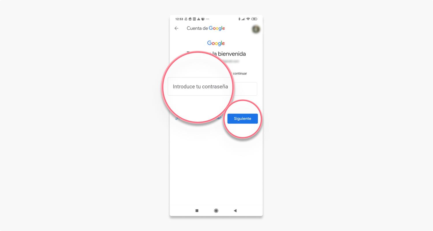 eliminar una cuenta de gmail de Android: paso 3