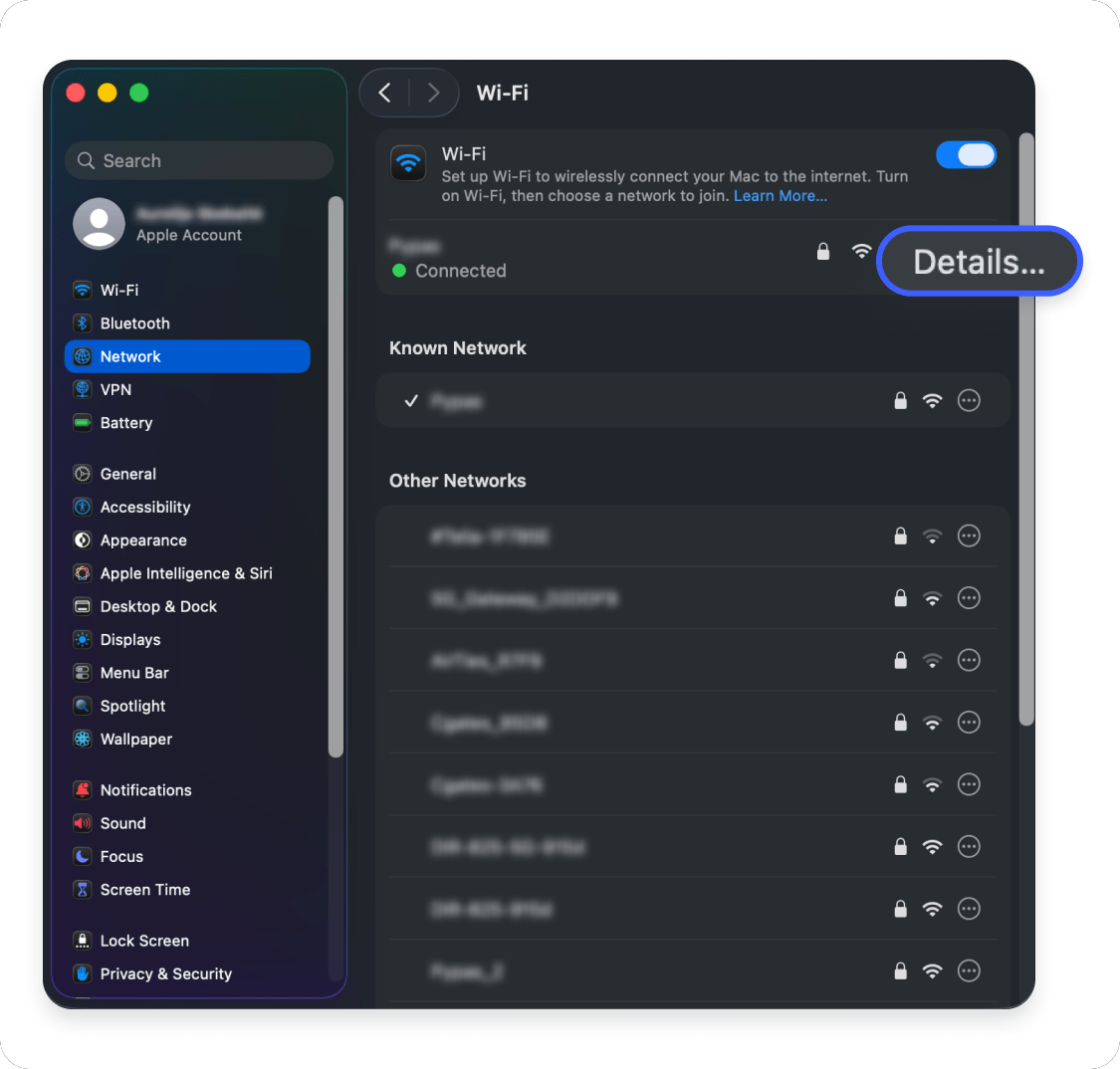 How to set a static IP on a Mac: Step 3
