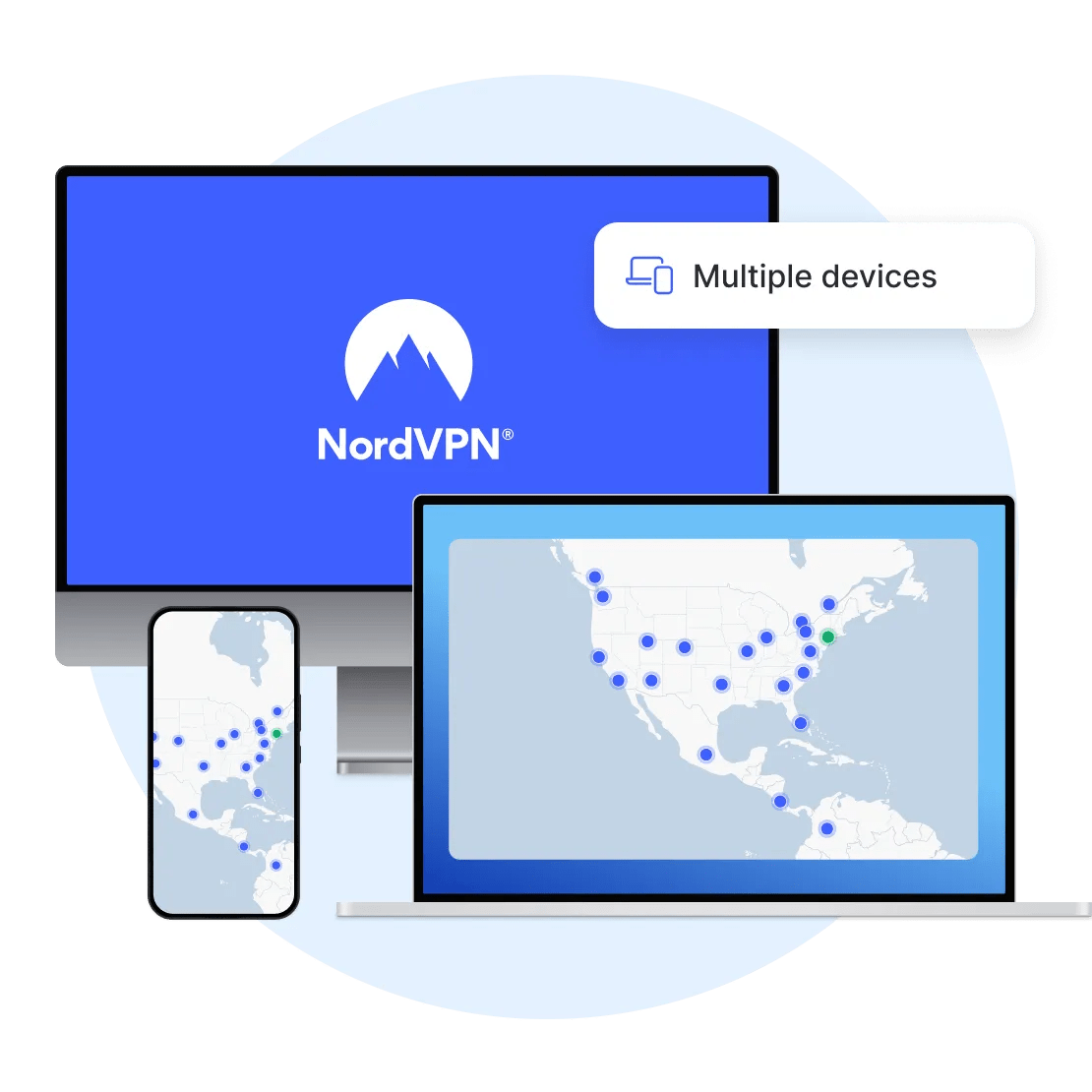 Multiple devices are connected to a VPN