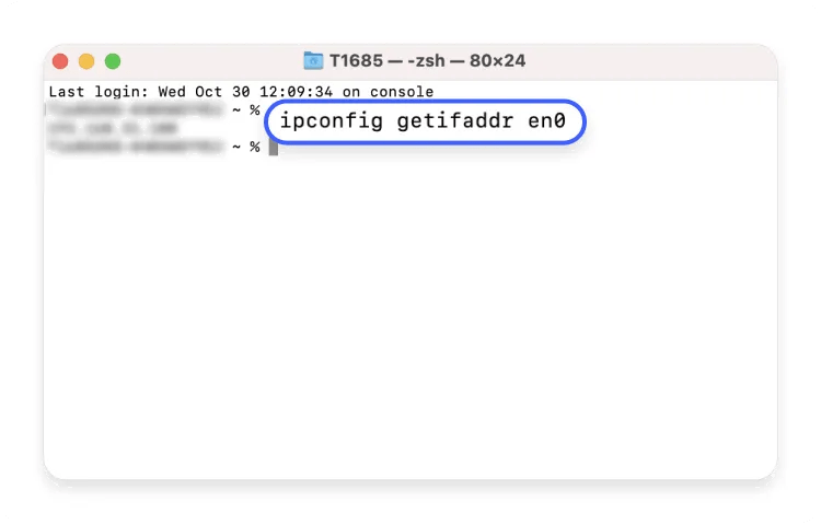 IP address Mac 22