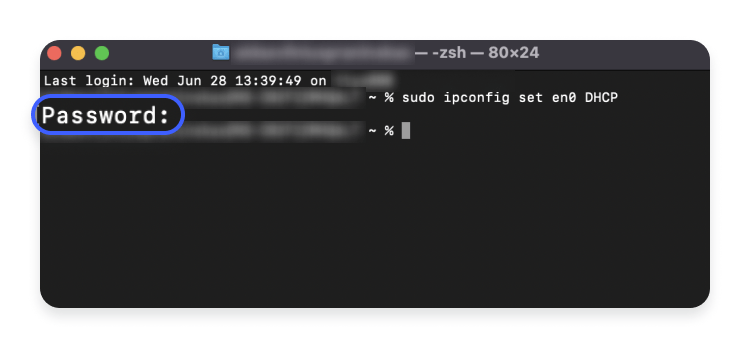 mac command password