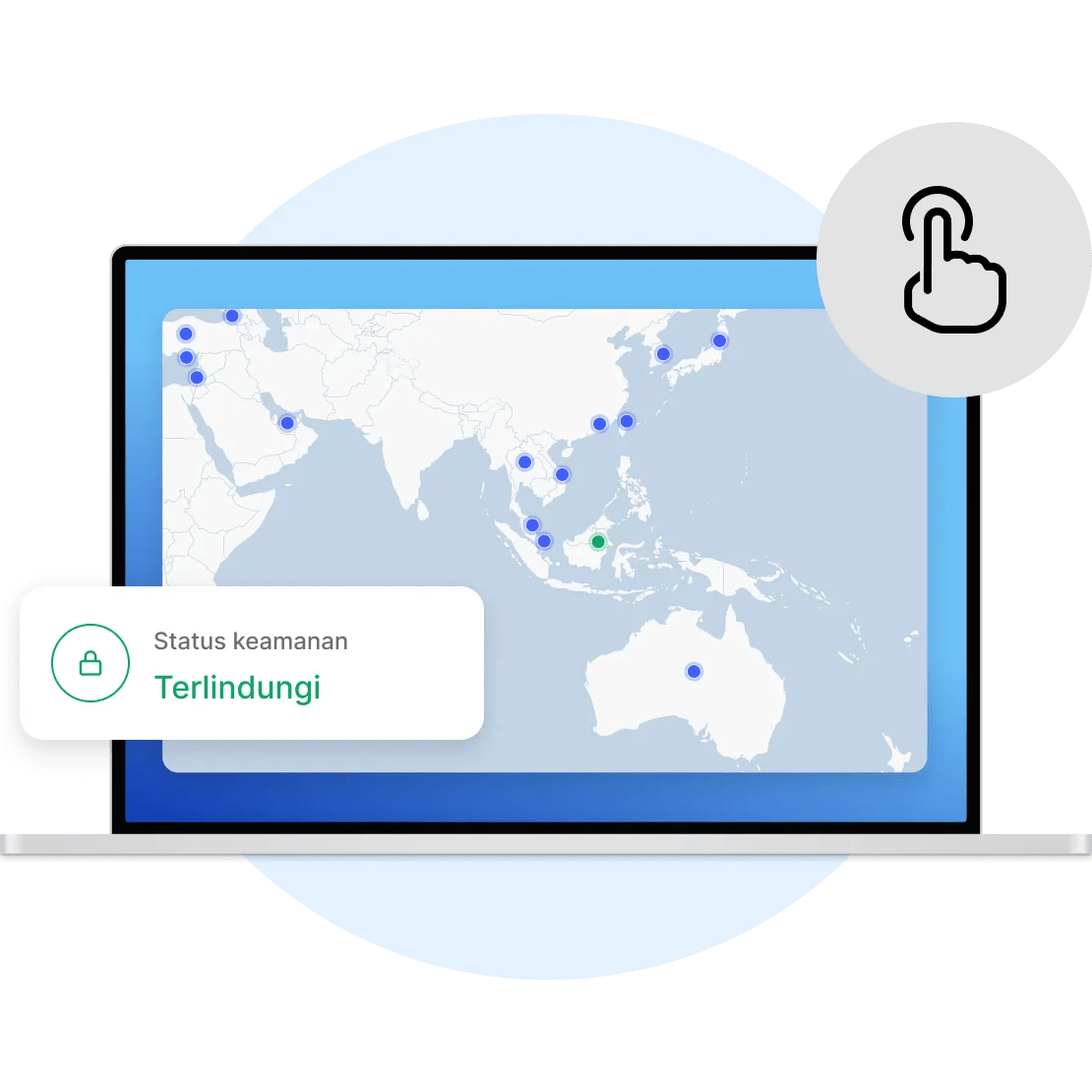 Dapatkan ekstensi VPN kami dari toko web Chrome, masuk, dan klik Sambungan Cepat untuk perlindungan mudah
