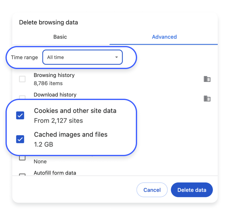 Chrome on desktop step 4