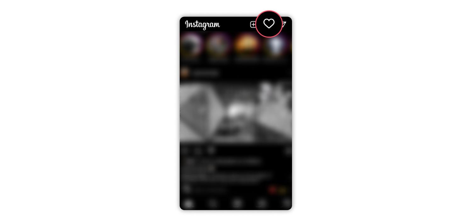 Interaksi profil Instagram