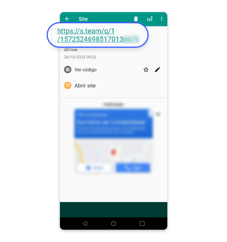 como usar código qr: passo 8