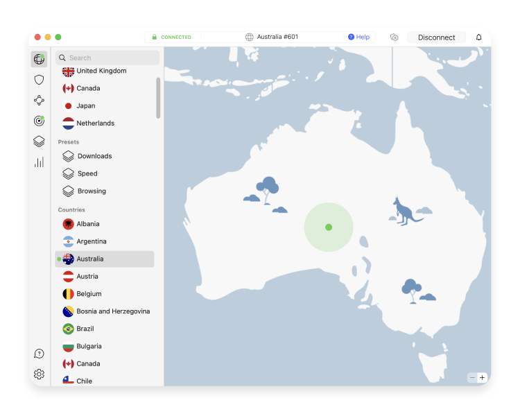australian ip with nordvpn