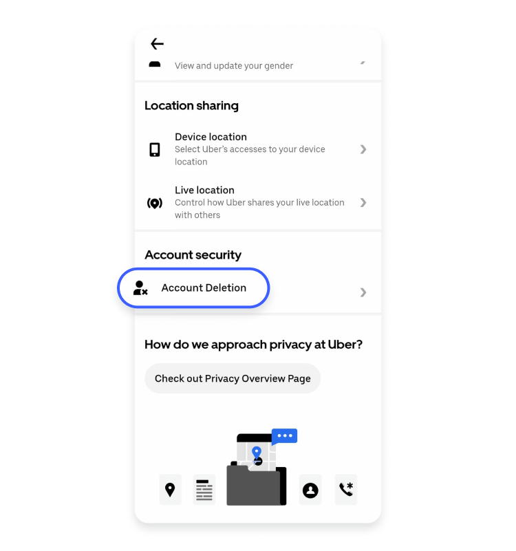 delete uber account mobile step 4