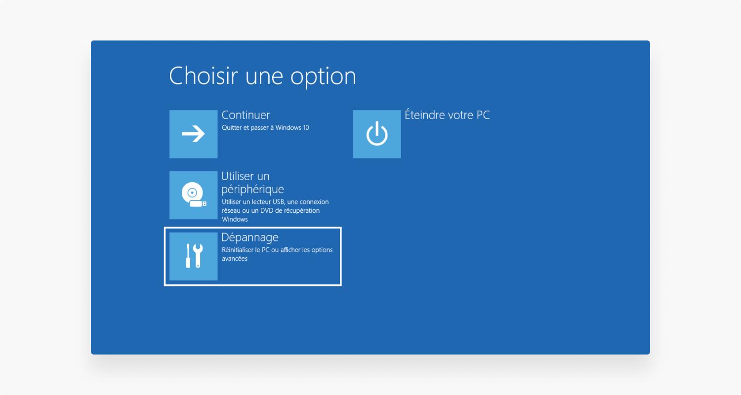 Windows 11 Dépannage