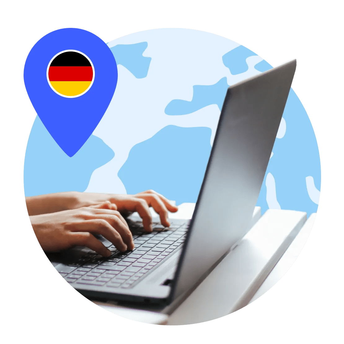 Servidores NordVPN ultrarrápidos en Alemania.