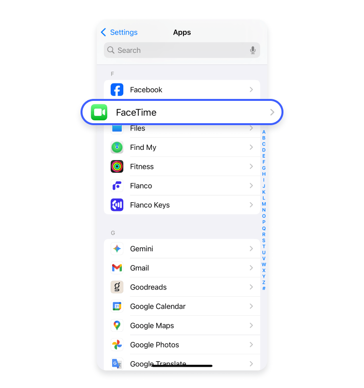 How to block restricted calls on an iPhone, step 2