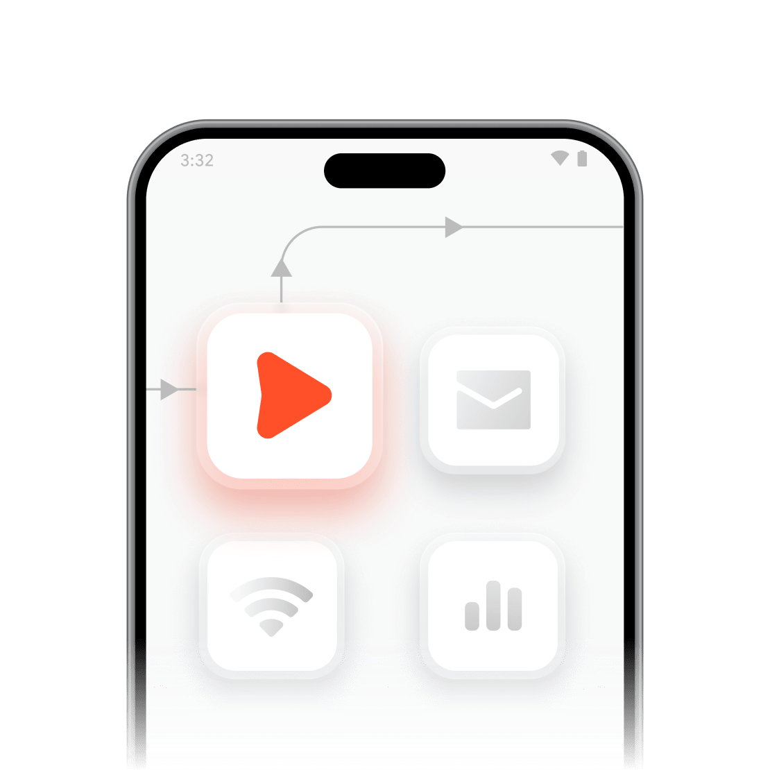 A fragment of a smartphone screen that shows a suspicious third-party app.