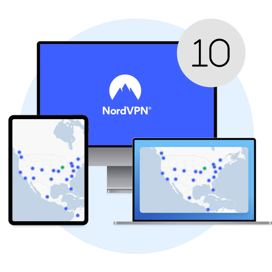 さまざまなデバイスで利用できるNordVPNアプリ。