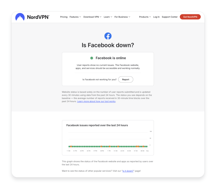 Verify web server status