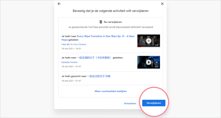 Hoe verwijder je je Youtube zoekgeschiedenis stap 4