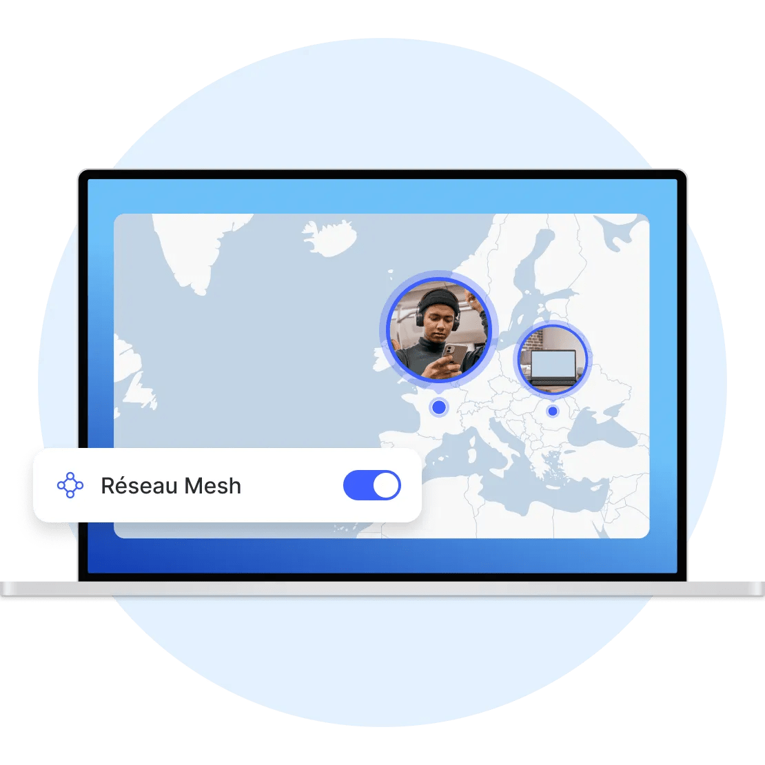 meshnet laptop protected private network md fr