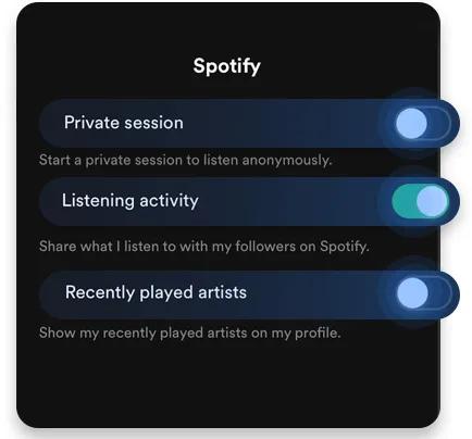 Spotify private session