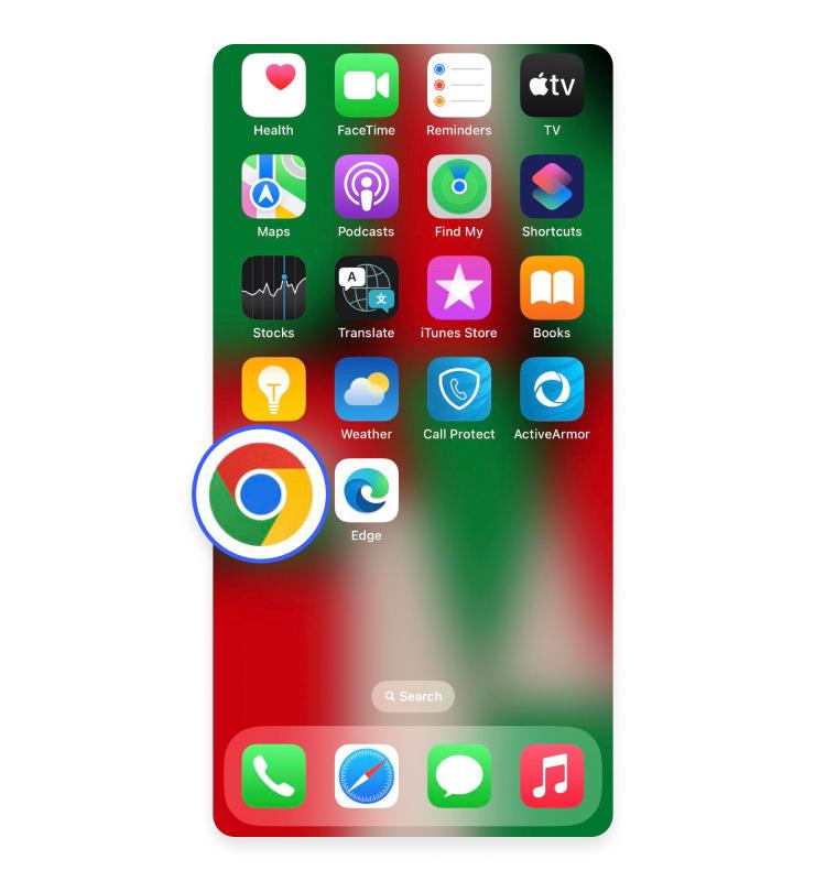 chrome on iPhone