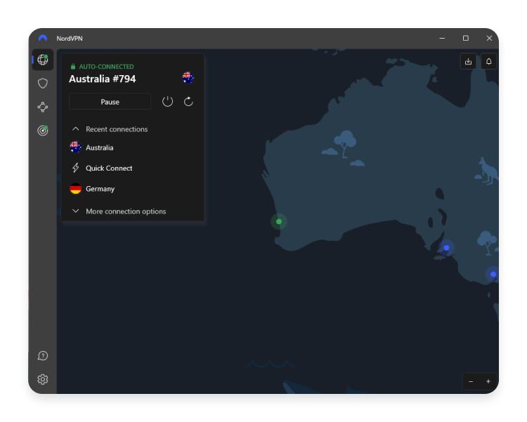 Įjunkite VPN ir prisijunkite prie serverio