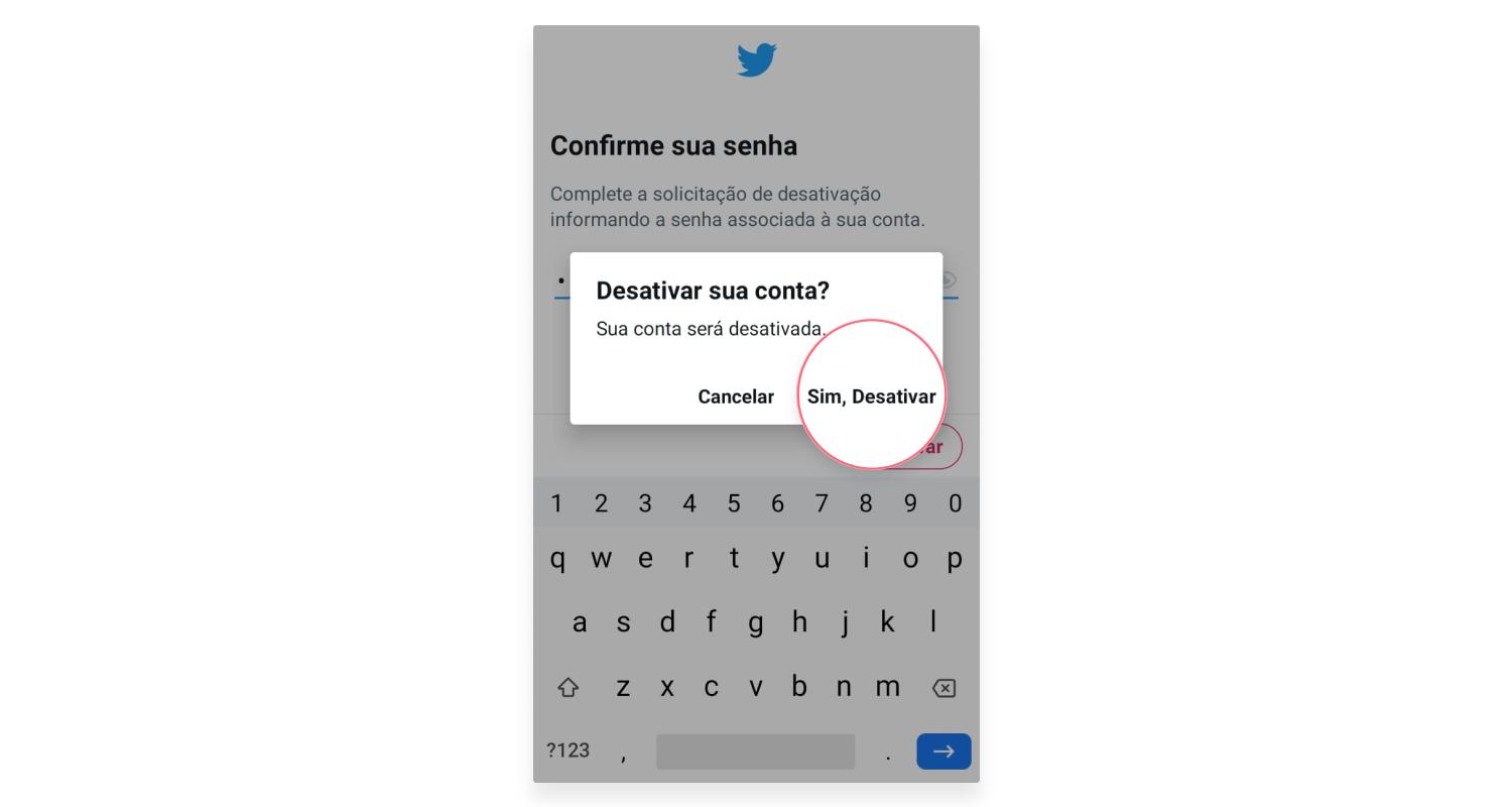 Como excluir o Twitter no Android: passo nº6