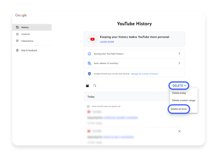 Search history 32