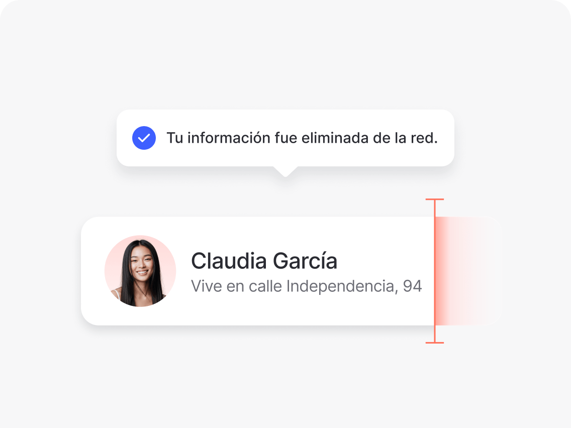 La herramienta para eliminar información personal Incogni en acción.