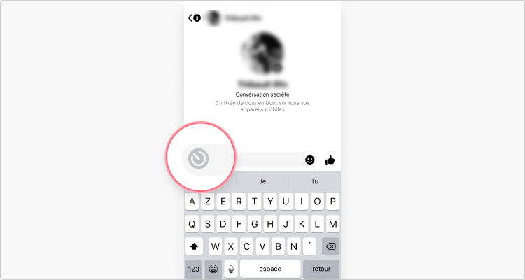 Comment activer les conversations secrètes sur Messenger Sur un appareil iOS étape 2