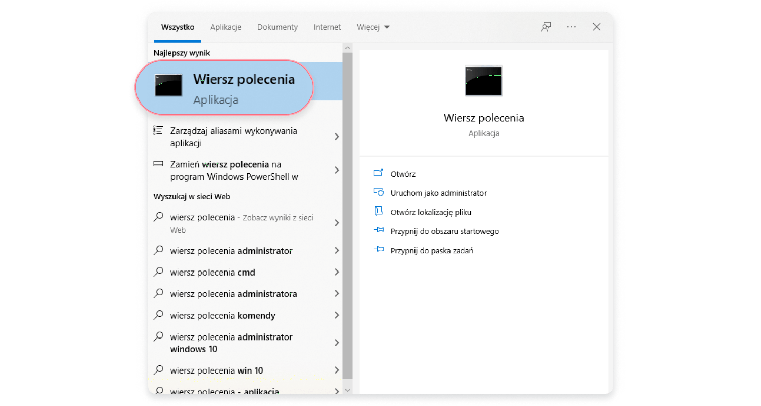 Jak sprawdzić adres IP na windowsie: krok 1