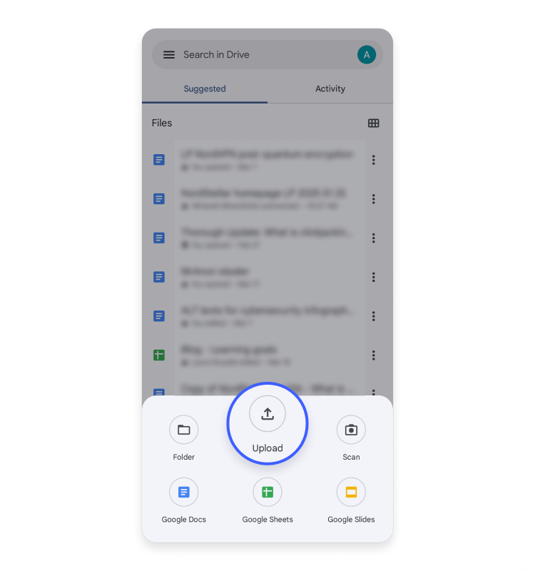 Phone to a PC using cloud storage with Google Drive: step 3
