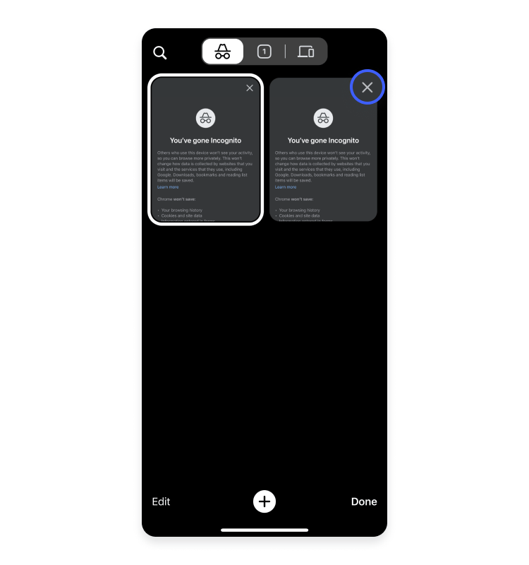 Turning off incognito on iOS