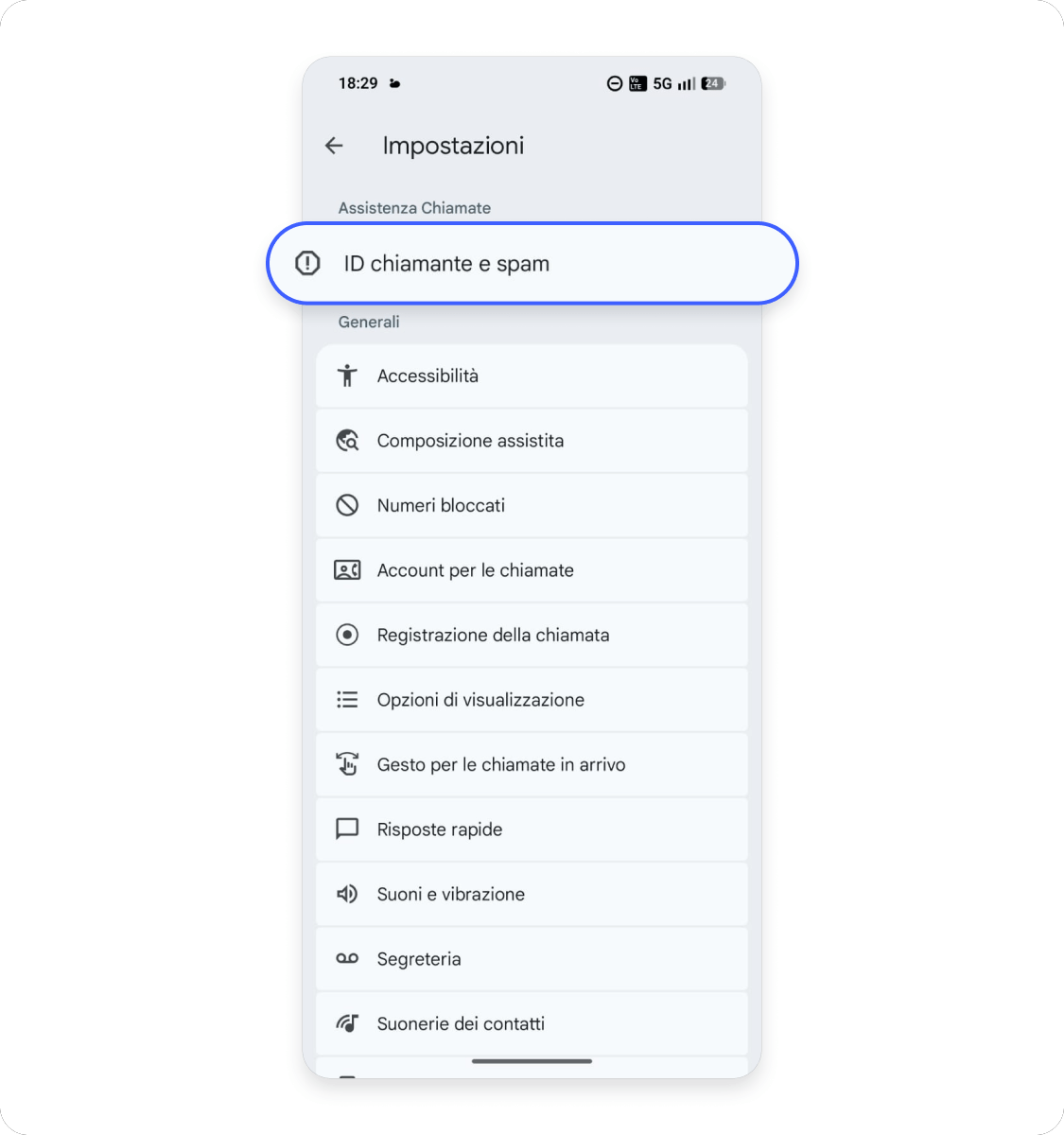 La maggior parte dei dispositivi Android moderni include anche un sistema di rilevamento spam integrato.